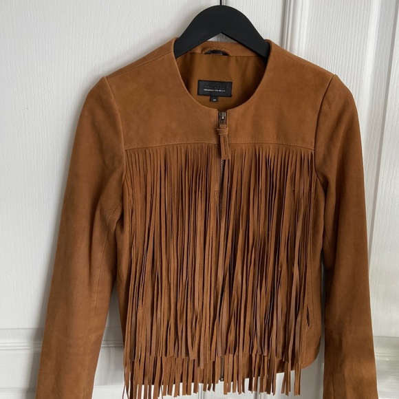 Mackage for Aritzia Suede Fringe DENNA Jacket - Picture 2 of 12